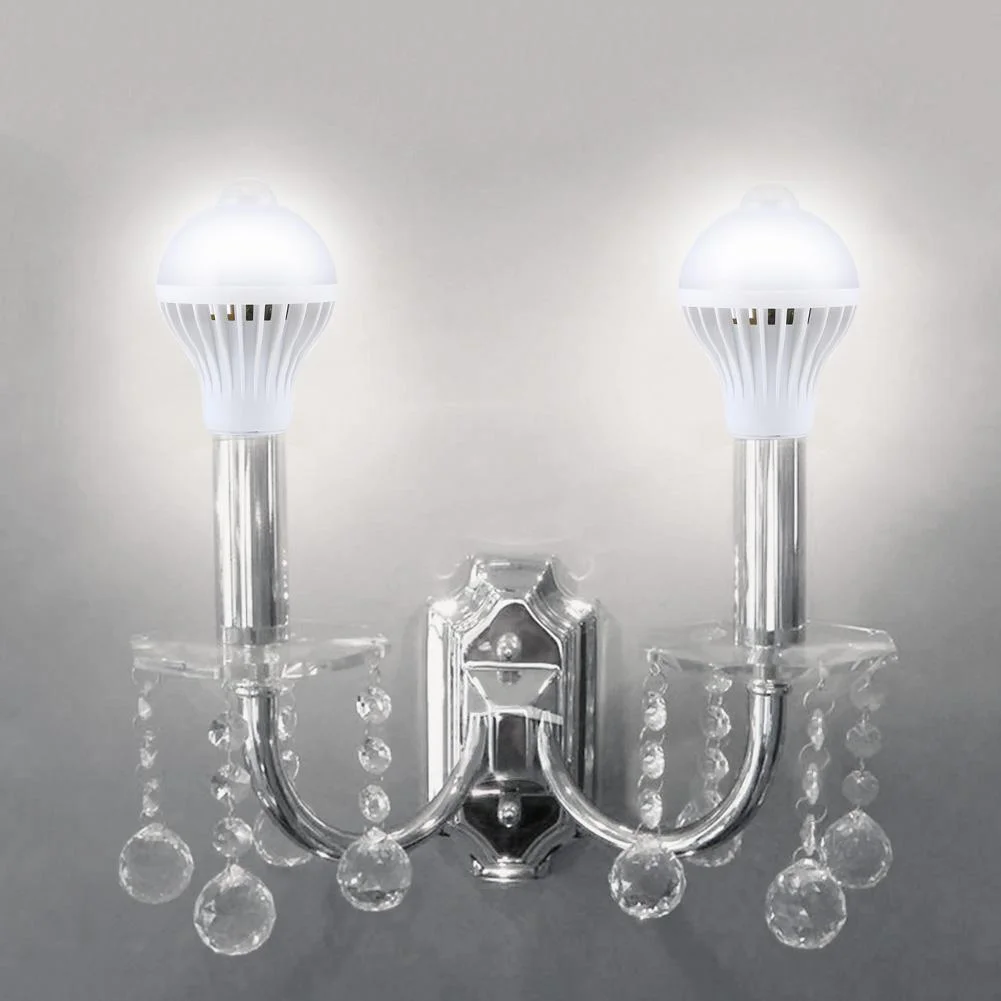 9W E27 Infrared Body PIR Motion Sensor Lamp Auto Smart LED