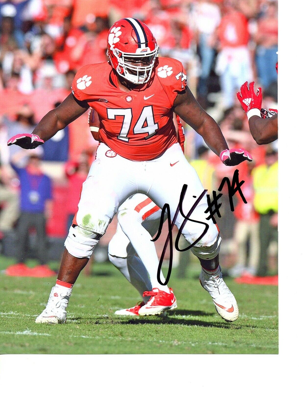 John Simpson Clemson Tigers signed autographed 8x10 football Photo Poster painting Champs