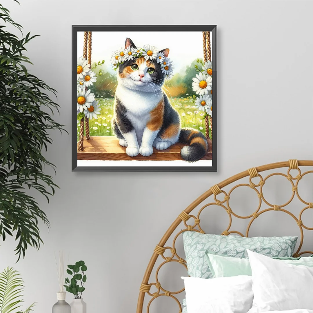 Diamond Painting - Full Round Drill - Cat(Canvas|Canvas|40*40cm)