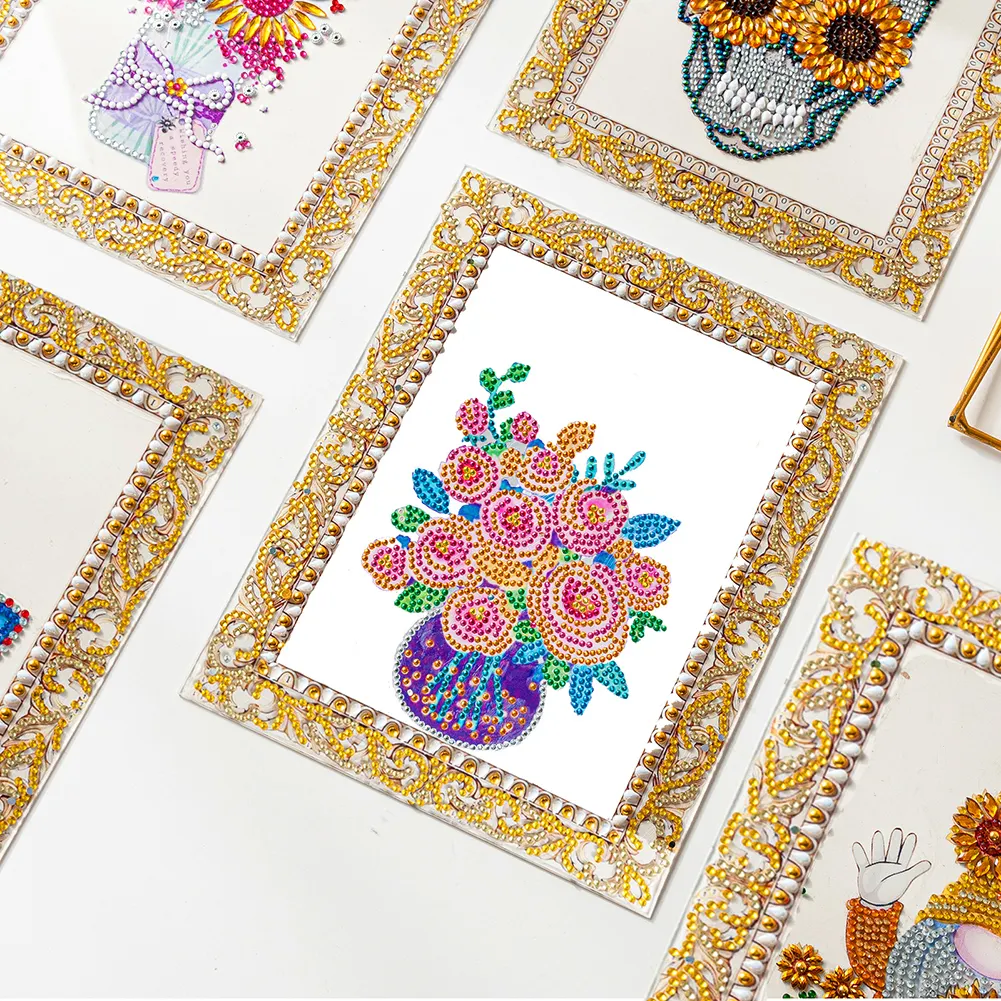 DIY Flower Diamond Acrylic Wall Art Pictures Colour Box Packaging