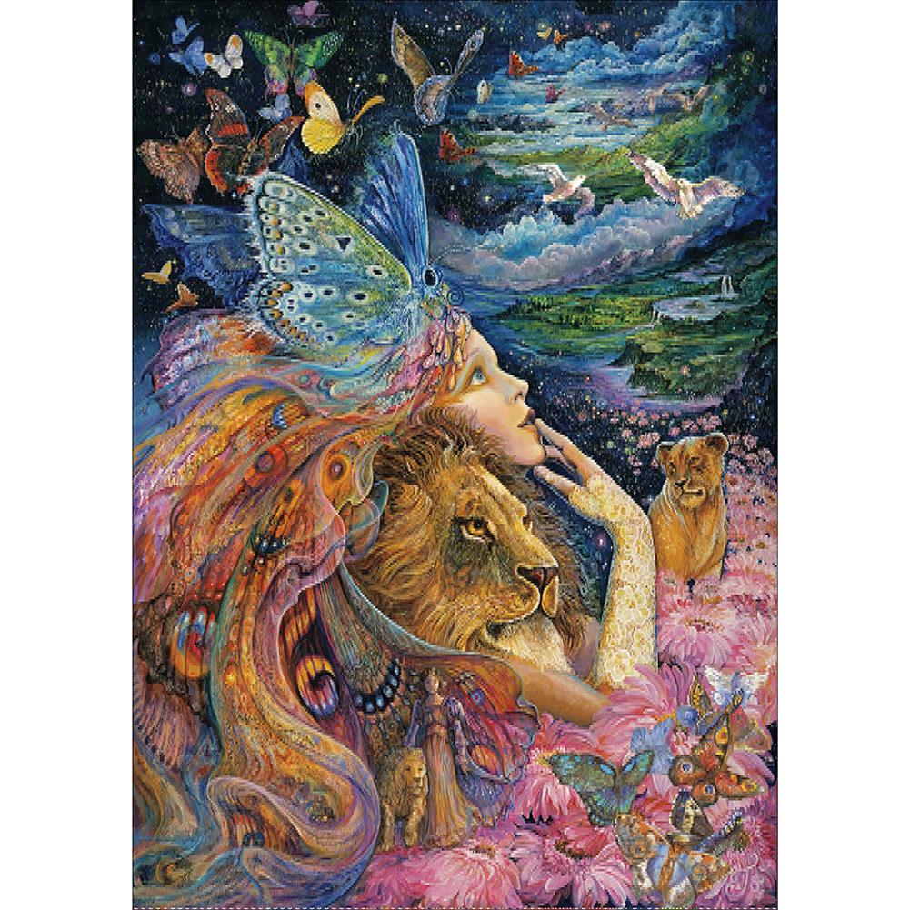 

40*30CM-Butterfly Fairy-Special Shaped Diamond Painting, 501 Original