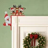 (US Local) Pattern Christmas Theme Christmas Door Frame Decorations for Wall Window