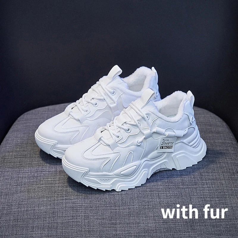 Sneakers for Women with Free Shipping 2022 Designer Platform Casual Sports Running Vulcanized White Shoes Female Chunky Sneaker
