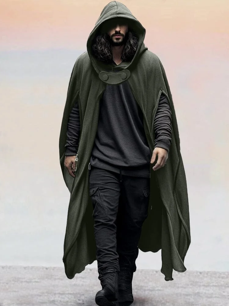 Stylish Hooded Cloak Cardigan QueenFunky