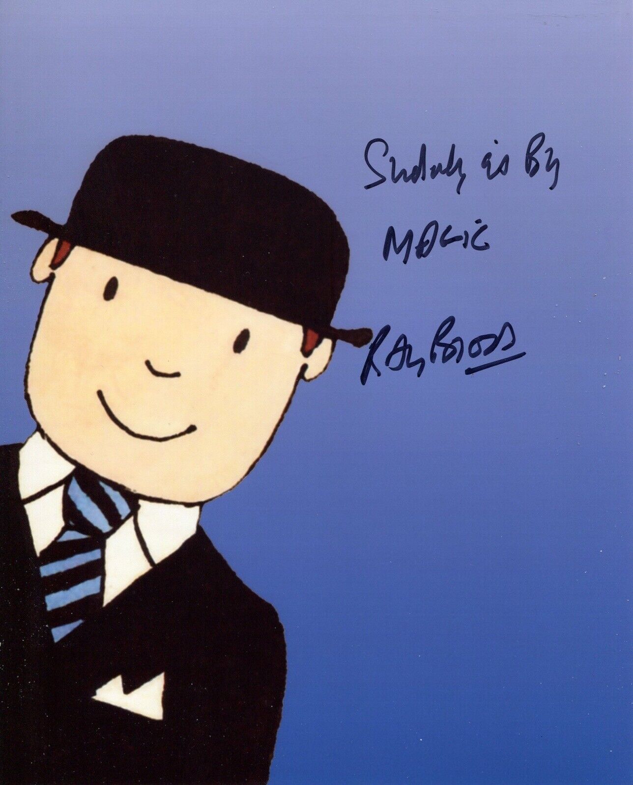 MR BENN narrator Ray Brooks signed Photo Poster painting WITH PROOF! + As if by Magic Quote! No5