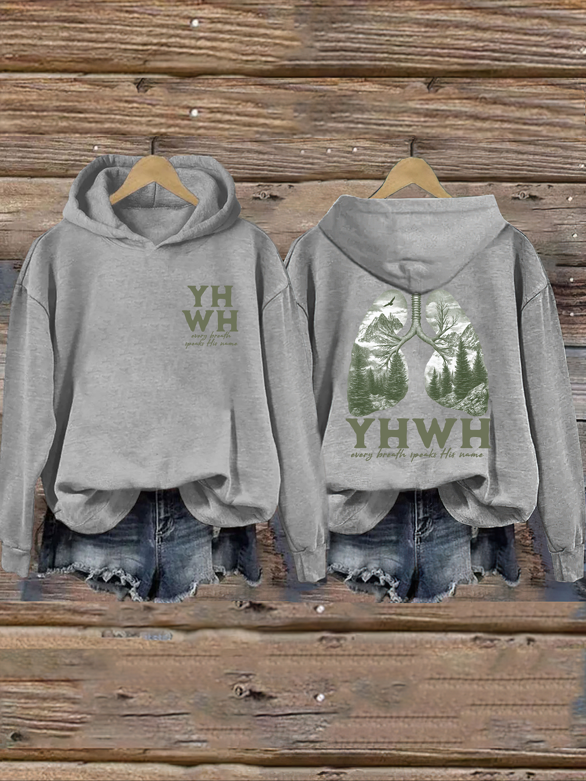 Yhwh Lungs Christian Hoodie