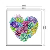 Succulent-11CT Stamped Cross Stitch Kit(40*40cm)