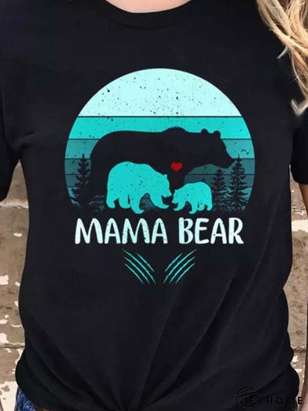 Letter Crew Neck Short Sleeve Casual T-shirt | IFYHOME