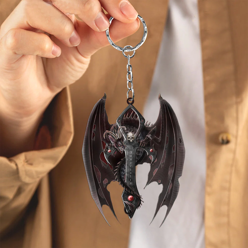 VigorDaily Gift For Dragon Lover Acrylic Keychain DK039