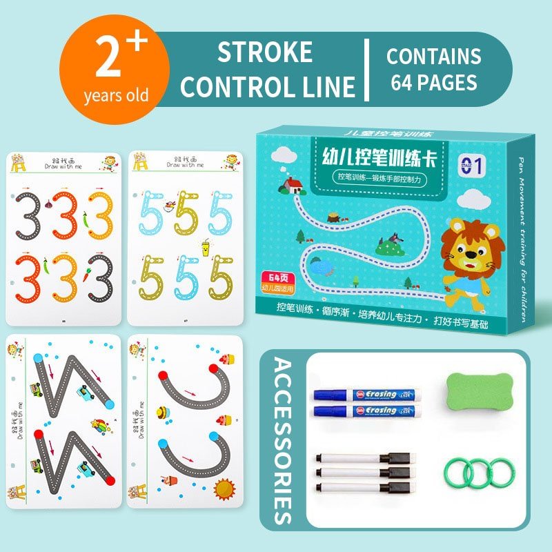 🔥45% OFF Last Day Sale - Magical Tracing Workbook Set (BUY 2 SETS FREE SHIPPING)