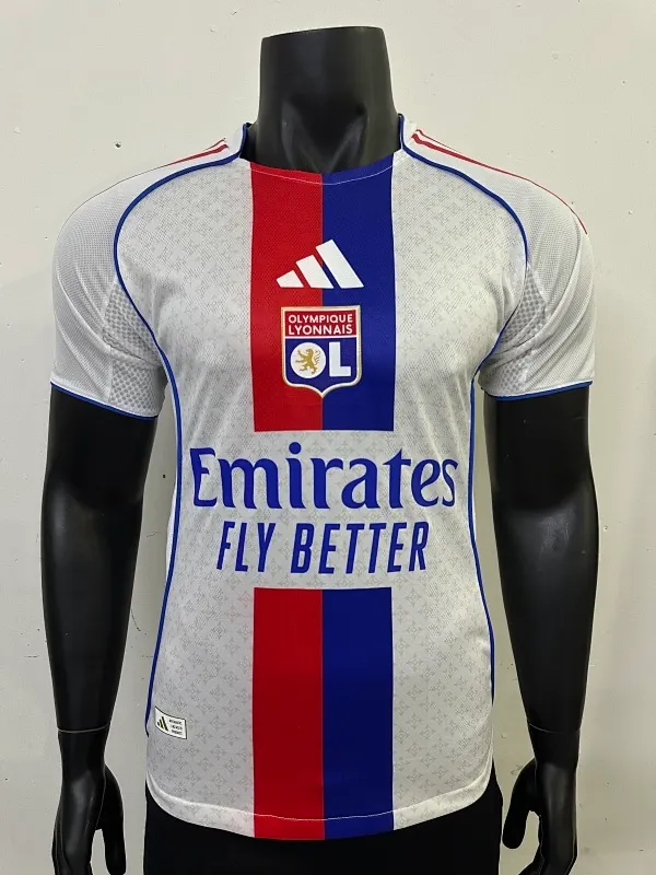 25-26 Lyon Home Player Version Football Jersey &ndash; 1:1 Thai Quality