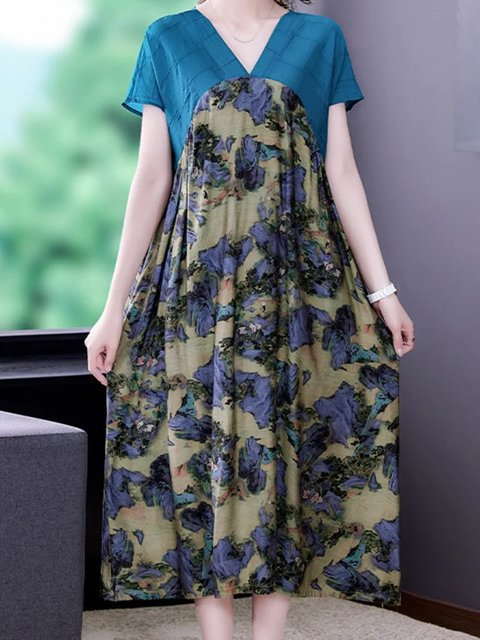Elegant Fashion Print Dress