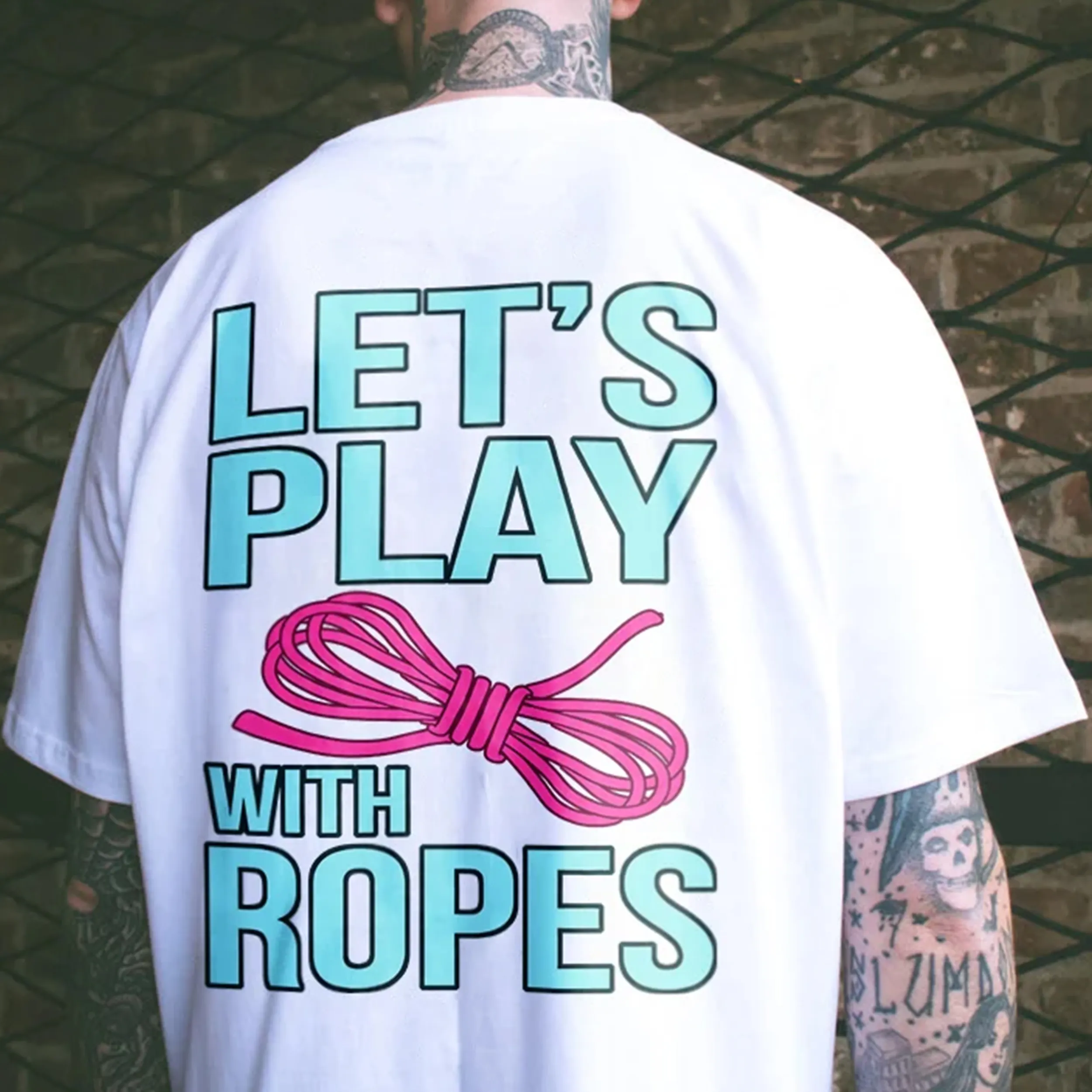 Let's Play With Ropes Print Men's T-shirt