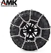 AMK 2Pcs Metal Snow Chain Anti-skid Winter Outdoor Wheels Upgrade for 1/10 RC Crawler TRX4 SCX10 Capra D90 TF2 CC01 86100