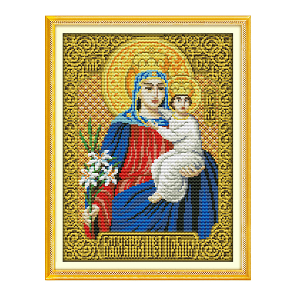 

Religious Figure - 14CT Stamped Cross Stitch - 29*36CM, 501 Original