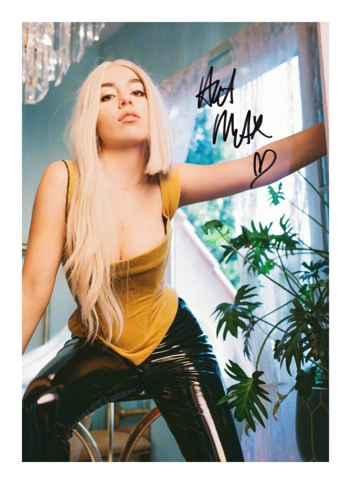 AVA MAX AUTOGRAPH SIGNED PP Photo Poster painting POSTER