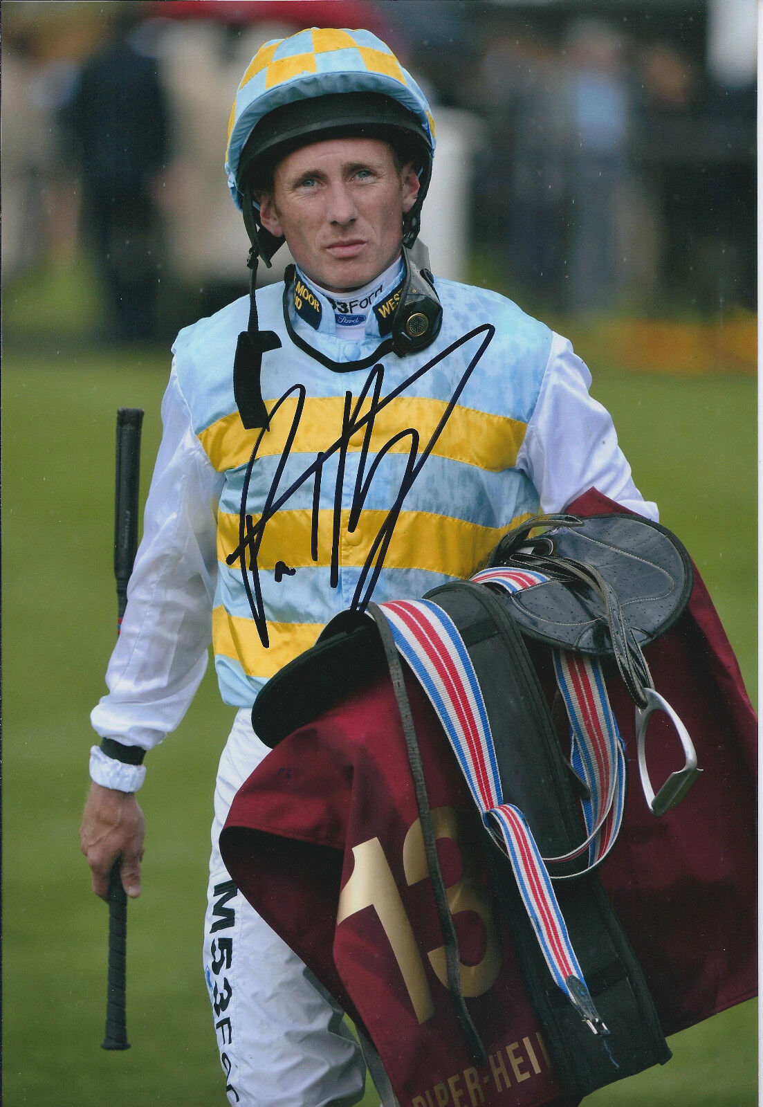 Paul HANAGAN Jockey SIGNED Autograph Photo Poster painting AFTAL COA York Racecourse Winner