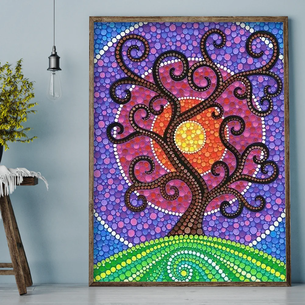 Diamond Painting - Full Crystal Rhinestone - Life Tree(30*40cm)