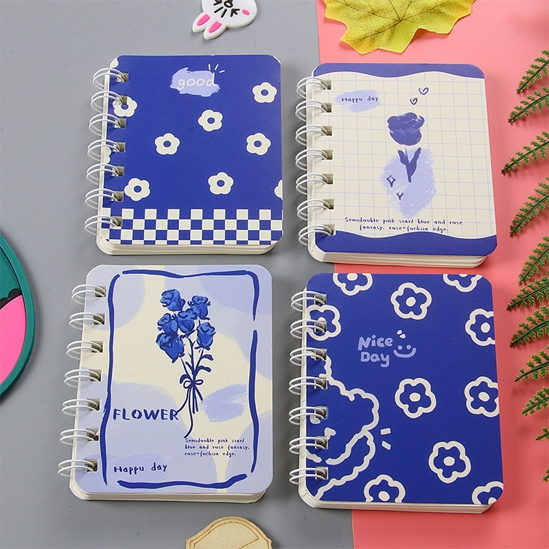 A7 Flip Coil Notebook Student Small Pocket Mini Portable Office Notepad Random 1 Piece