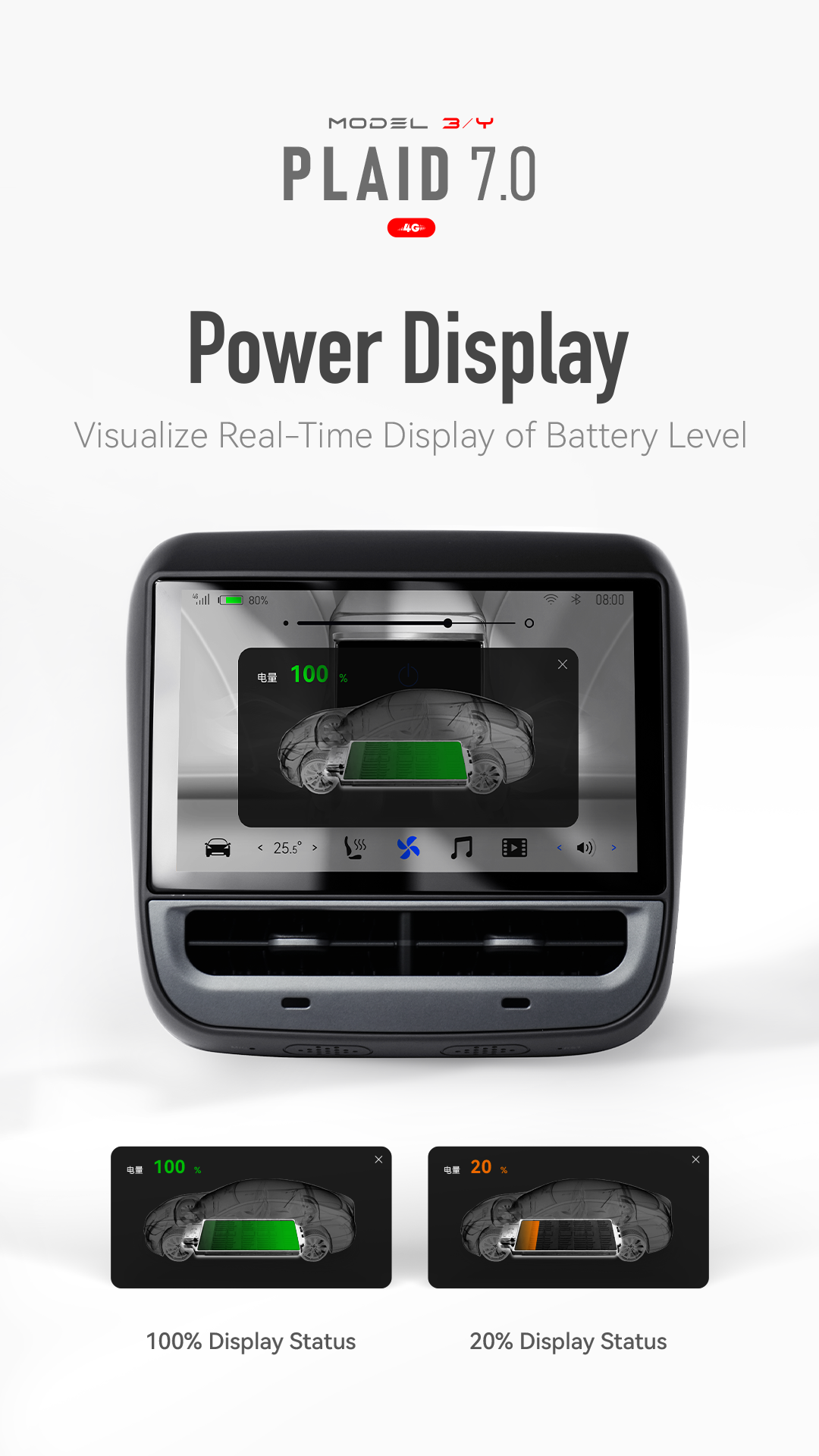 モデル 3/Y 7 インチリアコントロールタッチ スクリーン ディスプレイ H7 Amazon.co.jp: テスラ モデル 3 Y 用後部座席 LCD スクリーン、7