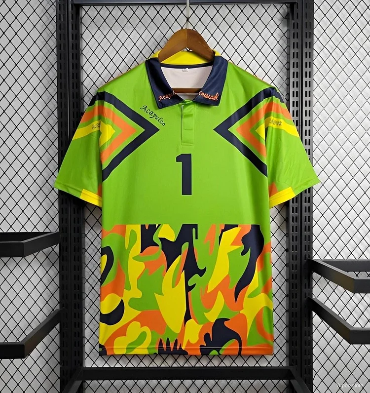 1994 Retro Mexico Jorge Campos Home Green Goalkeeper