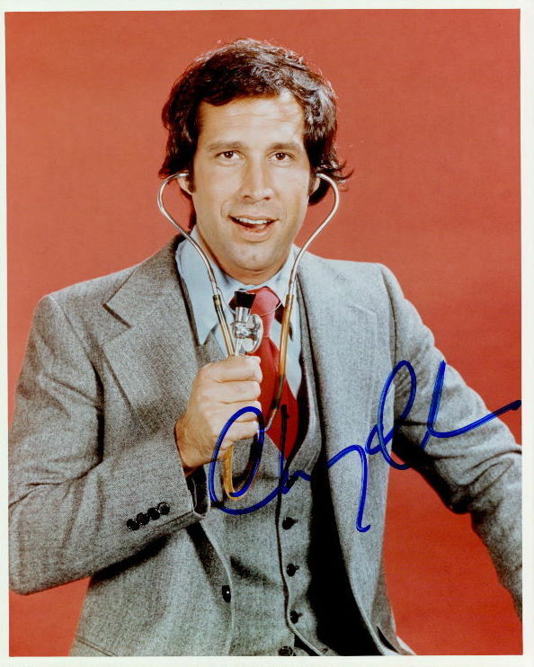 Chevy Chase (Fletch) vintage signed 8x10 Photo Poster painting In-person