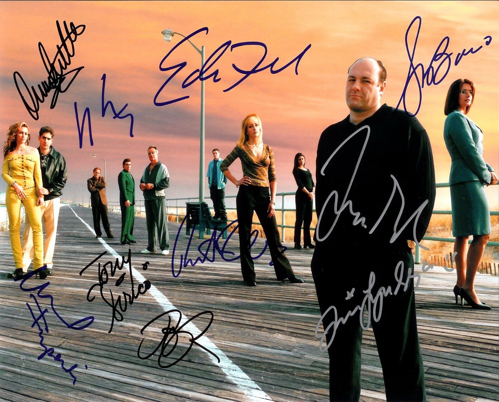 THE SOPRANOS - FULL CAST Autographed Signed 8x10 Reprint Photo Poster painting #1 !!