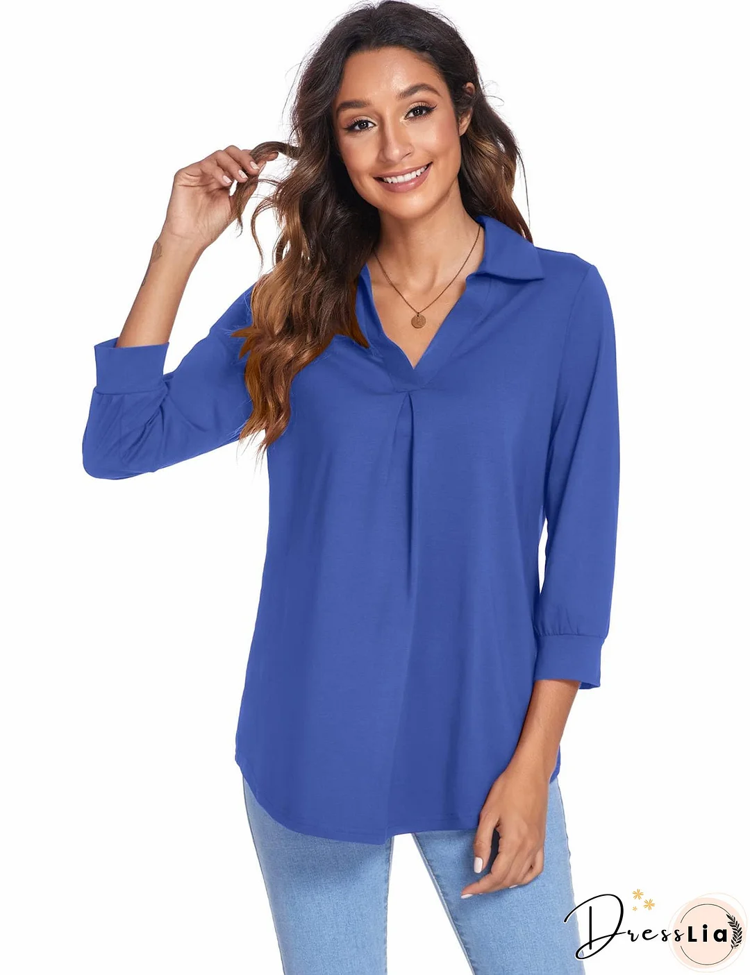 Elegant V Neck Blouse for Women