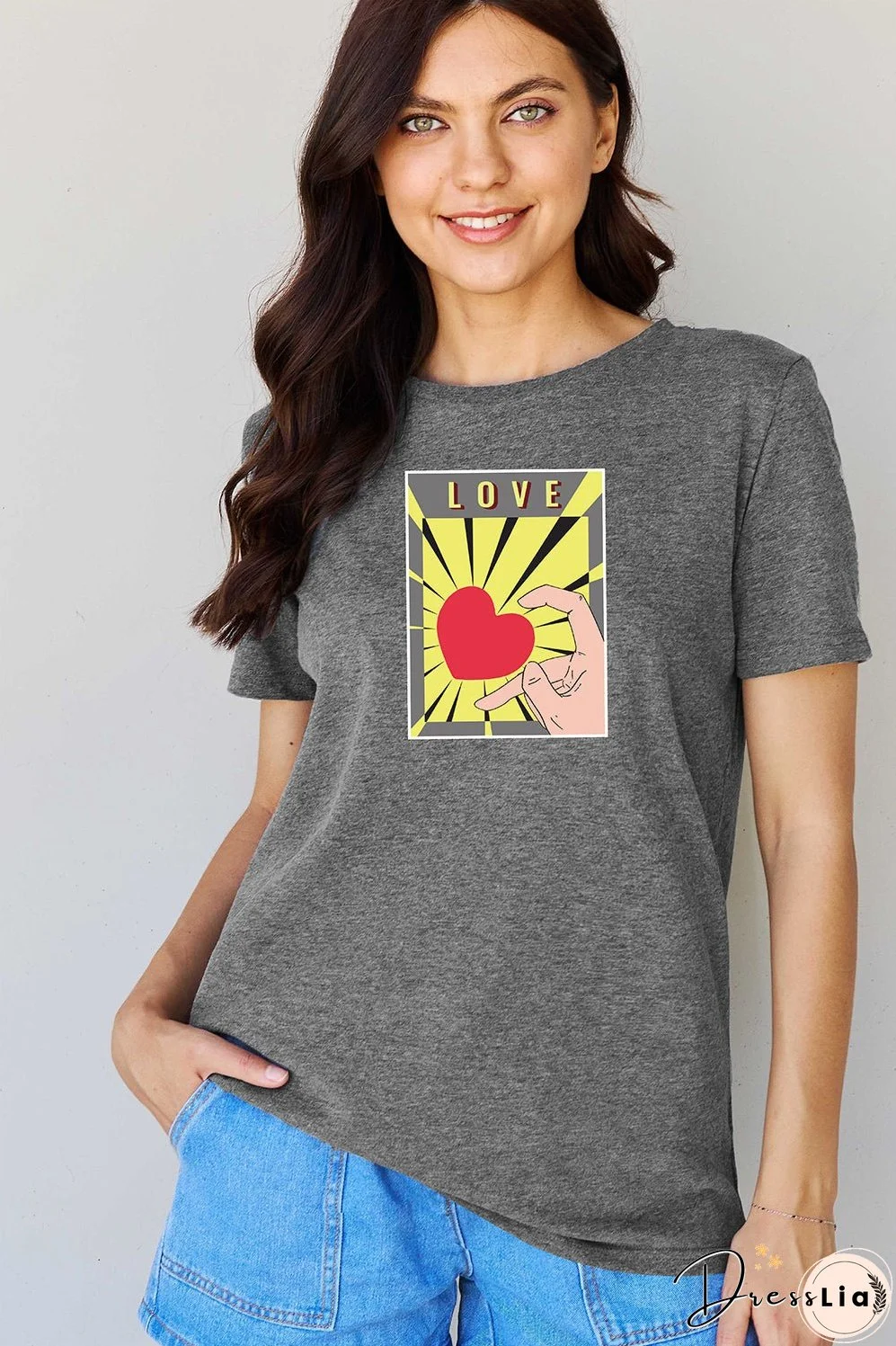 Simply Love Full Size LOVE Graphic T-Shirt