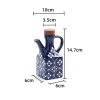 American Retro Floral Ceramic Oil Bottle | A Stunning and Practical Kitchen Seasoning