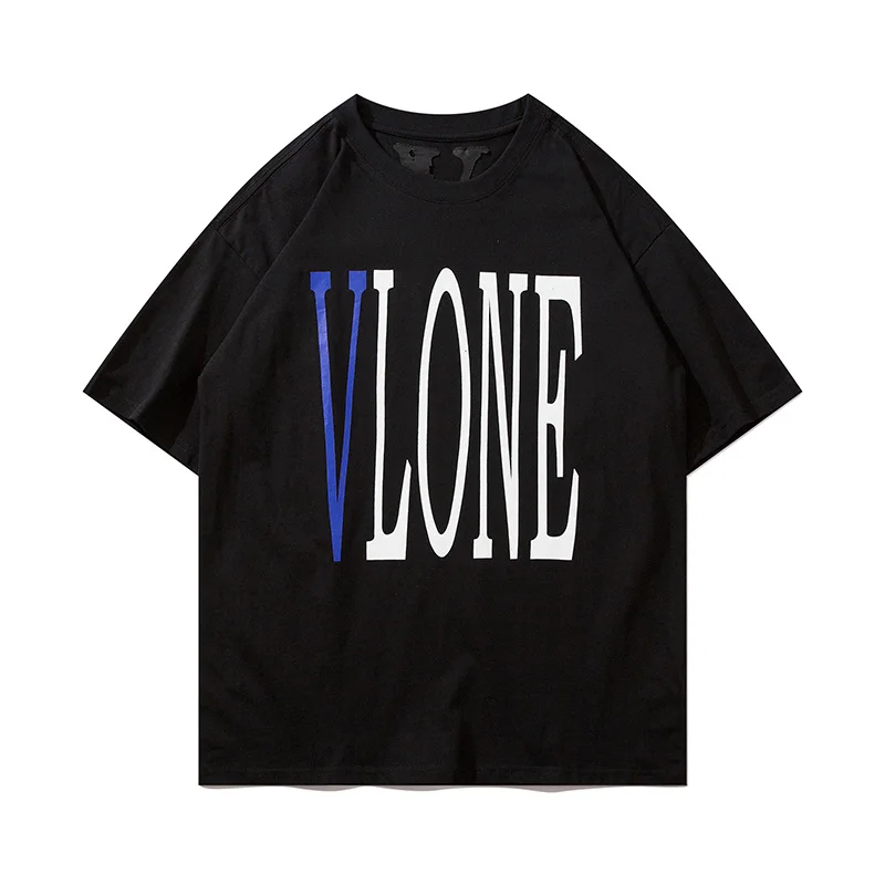 VLONE Short Sleeve Blue Large V Couple T-Shirt