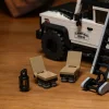 Land Rover Defender Station Wagon RV Camper Building Block Container Dust Box Creative Ornaments Assembly Toys