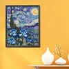 Van Gogh - Blue Rose-11CT Stamped Cross Stitch 40*50cm/15.75*19.69in