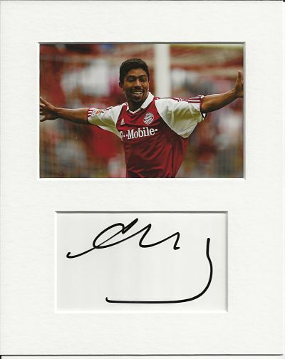 Giovane Elber bayern münchen genuine authentic autograph signature and Photo Poster painting COA