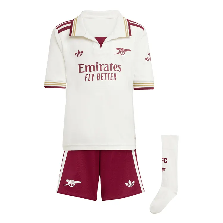 25/26 Arsenal third away children's football jersey with socks 1:1 Thai quality