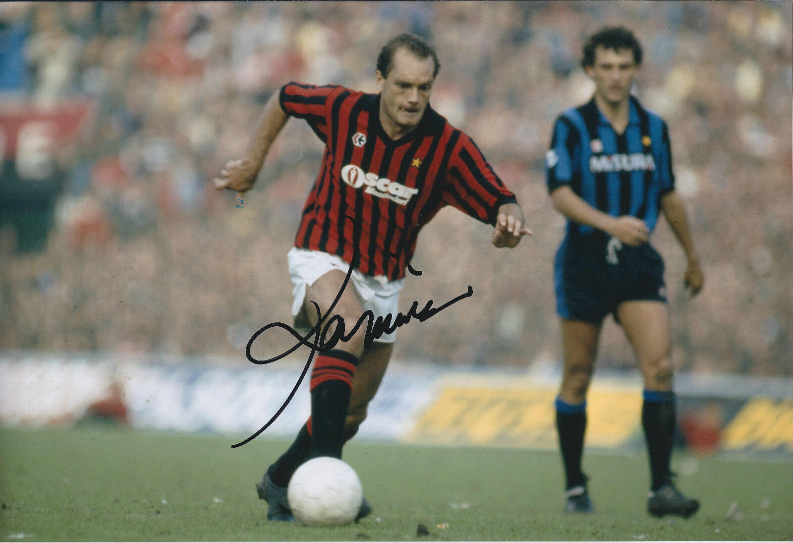 Ray WILKINS SIGNED 12x8 Photo Poster painting AFTAL COA Autograph England Captain AC Milan ITALY