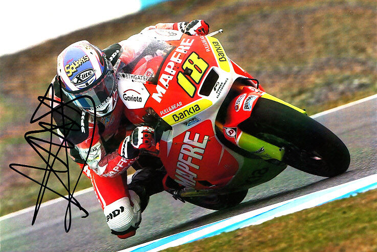 Nicolas Terol Moto 2 Hand Signed Suter Photo Poster painting 5x7.5 2012 2.