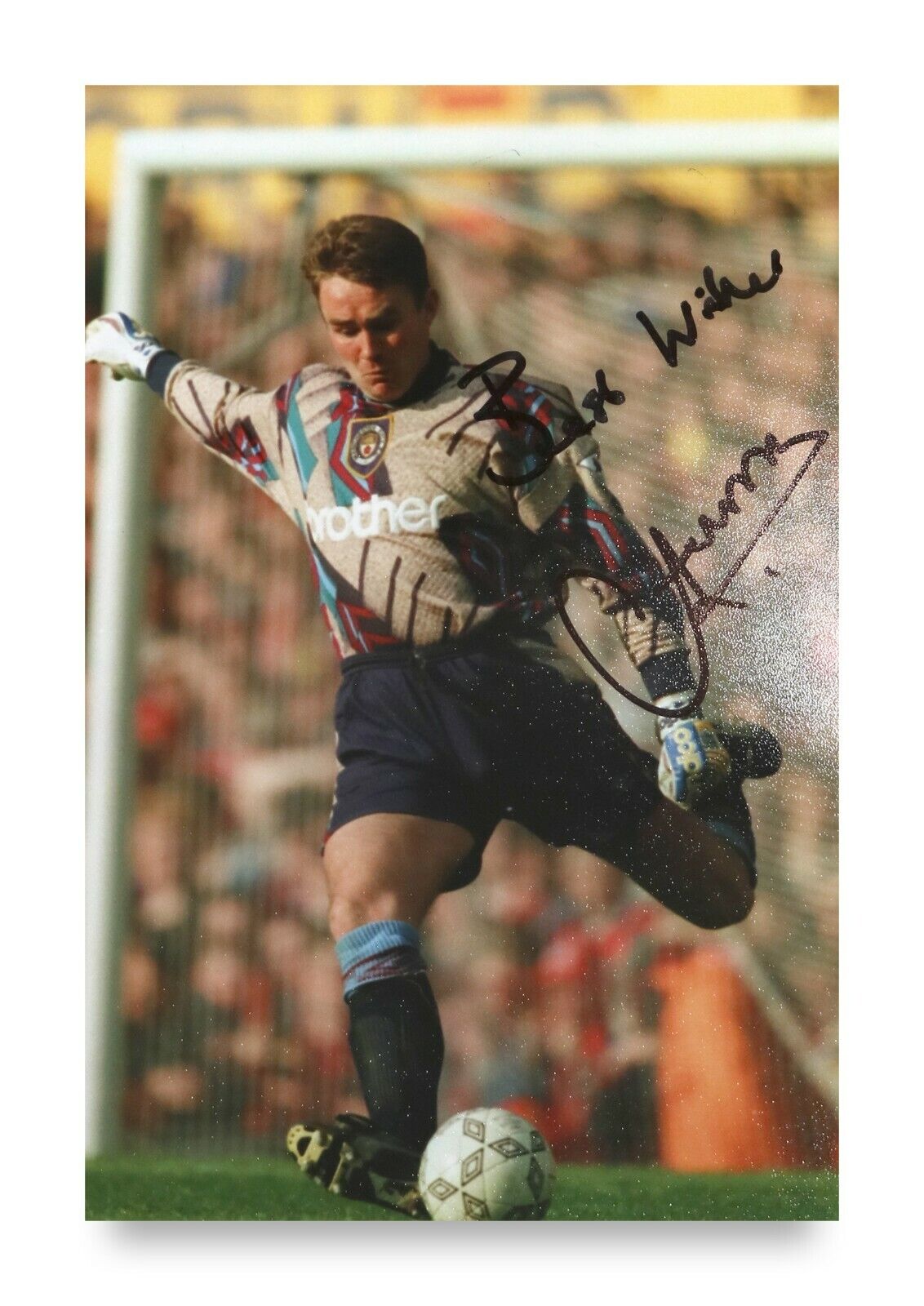 Andy Dibble Signed 6x4 Photo Poster painting Manchester City Goalkeeper Rangers Autograph + COA