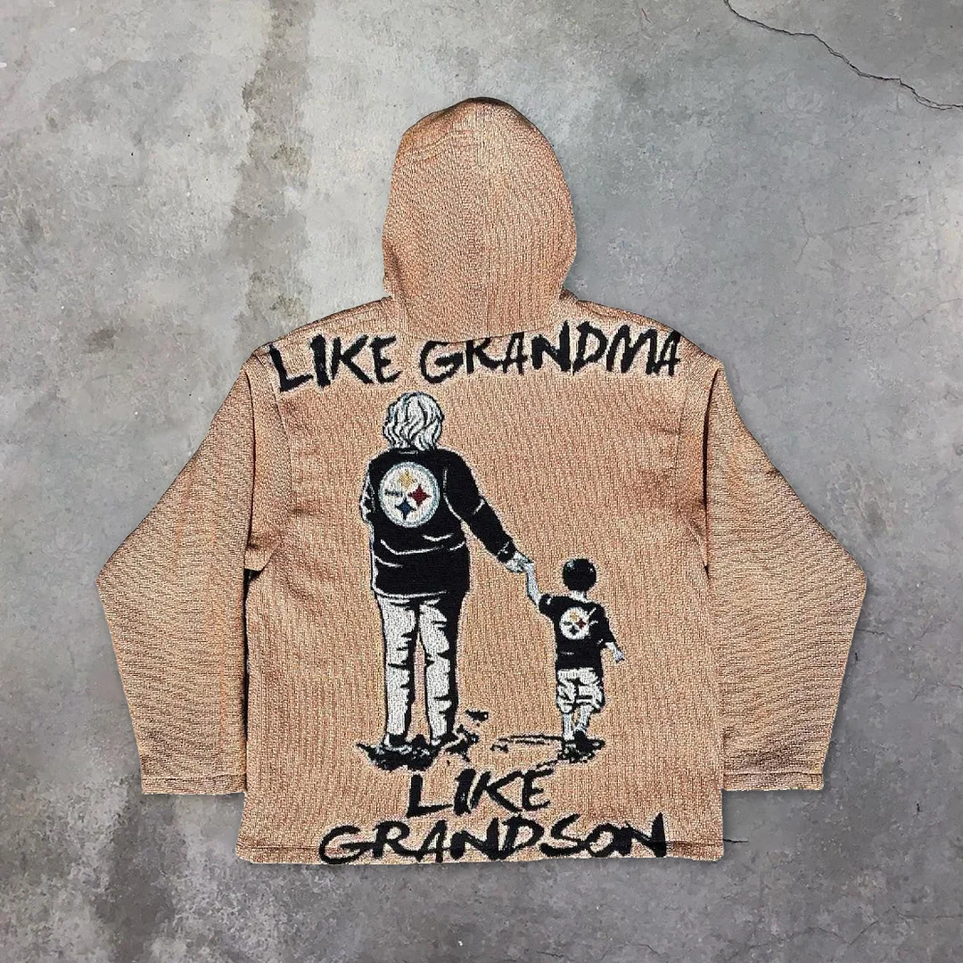 Personalized retro printed street hoodie