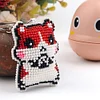 Bead Embroiderys - Hamster Beaded Counted Cross Stitch Keychain Ornament Kit for Adults Beginners