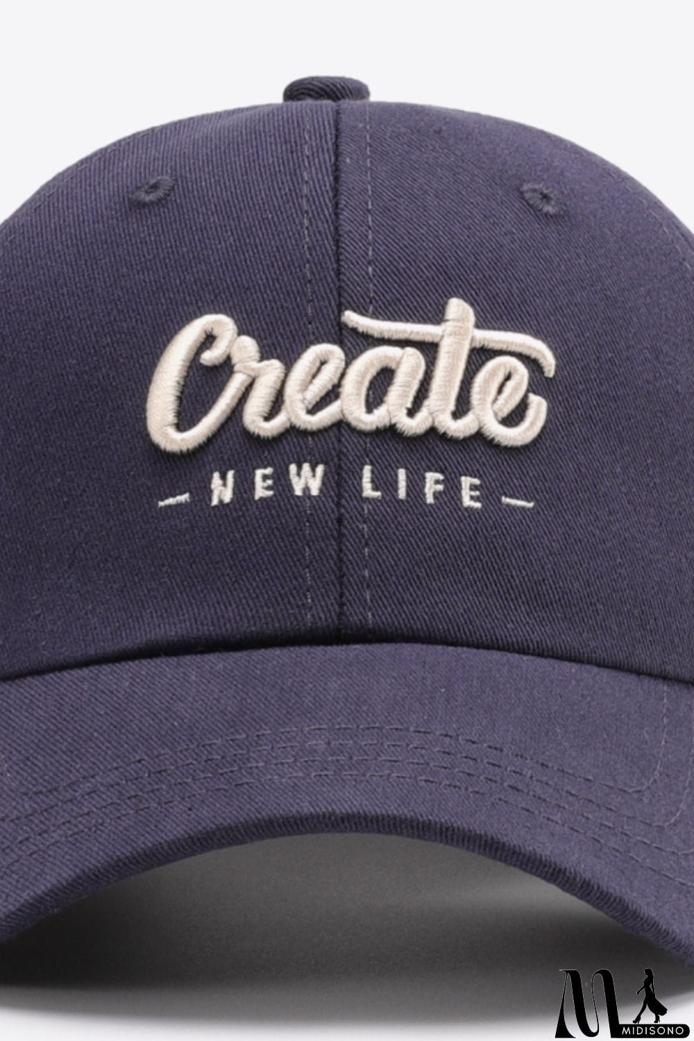 MidiSono - CREATE NEW LIFE Adjustable Cotton Baseball Cap
