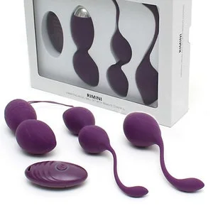 pornhint Pornhint Remote Controlled Silicone Kegel Ball Set In Black or Purple