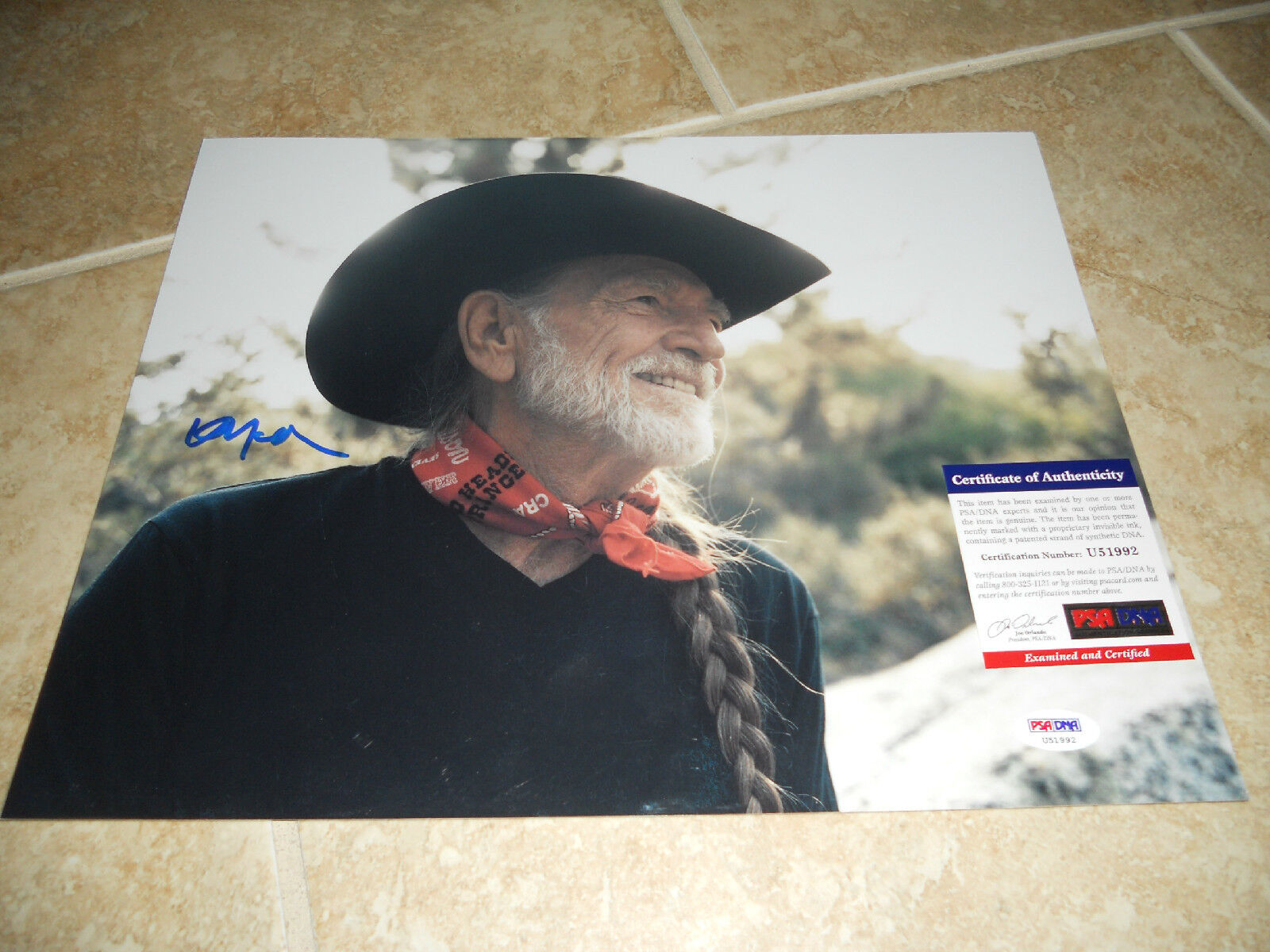 Willie Nelson Signed Autographed 11x14 Live Color Photo Poster painting #6 PSA Certified F5