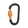 8cm Aluminum Carabiner D-Ring Key Chain Clip Camping Keyring Snap Hook Outdoor Travel Kit