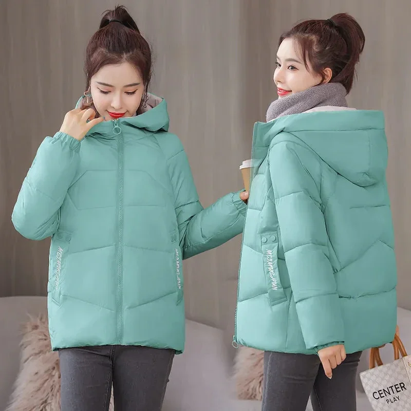 Wongn Jacket 2022 New Parkas Women Jacket Coat Long Sleeve Hooded Jackets Female Warm Cotton Padded Parka Outwear XXXL
