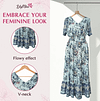 49% OFF Floral Print V-neck Dress