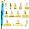 (US Local)13x 5D Resin Diamond Painting Pen Nibs DIY Craft Point Drill Pens (Gold)
