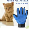 Bath Brush Cat Dog Comb Grooming Glove Pet Shedding Grooming Gloves Comb Hand Shaped Glove Five Fingers pet Clean Comb Color