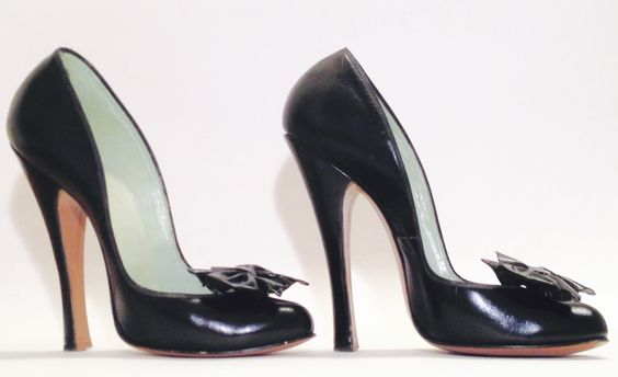 Leila Black Vintage Pumps Vdcoo