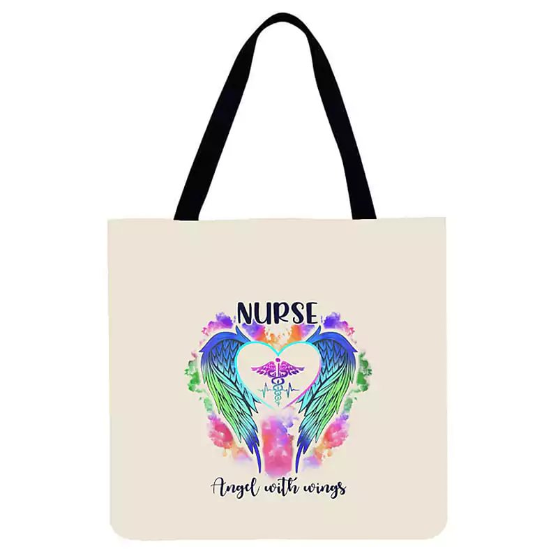 Letclo™Linen Eco-friendly Tote Bag - Nurse letclo Letclo